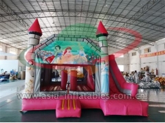 Commercial Inflatable Inflatable Cinderella Jumping Castle With Slide