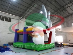 Inflatable Racing Game Inflatable Bunny Bouncer For Party