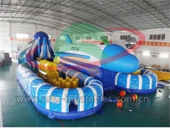 Custom Inflatable Outdoor Adult Inflatable Air Plane Playground Obstacle Course For Sale