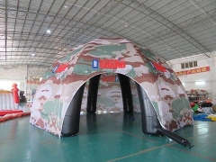 Neue Ankunft Kundenspezifisches Militärzelt-aufblasbares Spinnen-Hauben-Zelt