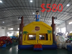 Military Inflatable Obstacle Inflatable Castle Bouncer Combo For Kids