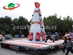 Dino Bouncer Customized Durable PVC Inflatable Climbing Wall Inflatable Rock Climbing Wall For Children