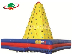 Happy Balloon Games Challenge Rock Climbing Wall Inflatable Sticky Mountain Climbing For Sale