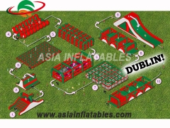 Popular Adults Insane Inflatable 5k obstacle course run for sport game in factory price