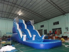 Double Drop Dolphin Wave Water Slide