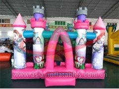 Custom Inflatable Party Inflatable Pink Cartoon Mini Bouncer