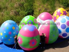 Heiße verkaufende Partei Inflatables Riesige aufblasbare Ostereier des aufblasbaren Werbungseiballons des kundenspezifischen Druckes für Festivaldekoration im Fabrik-Preis
