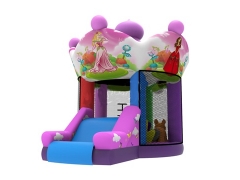 Customized Inflatable Pink Mini Bouncer Castle with Slide