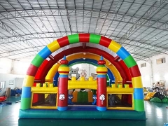 Backyard Interesting Inflatable Castle Inflatable Rabbit Fun City For Kid Playground