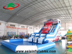 Aufblasbare Car Slide mit Pool