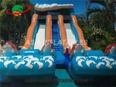 big kahuna inflatable water slide with double lane