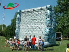High Safety Rock Inflatable Mountain Climbing Wall Sports Games For Sale & Interactive Sports Games