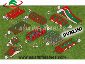 New Arrival Adults Insane Inflatable 5k obstacle course run for sport game